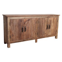 FARMWOOD SIDEBOARD 4 DOOR RECYCLED TEAK 172 